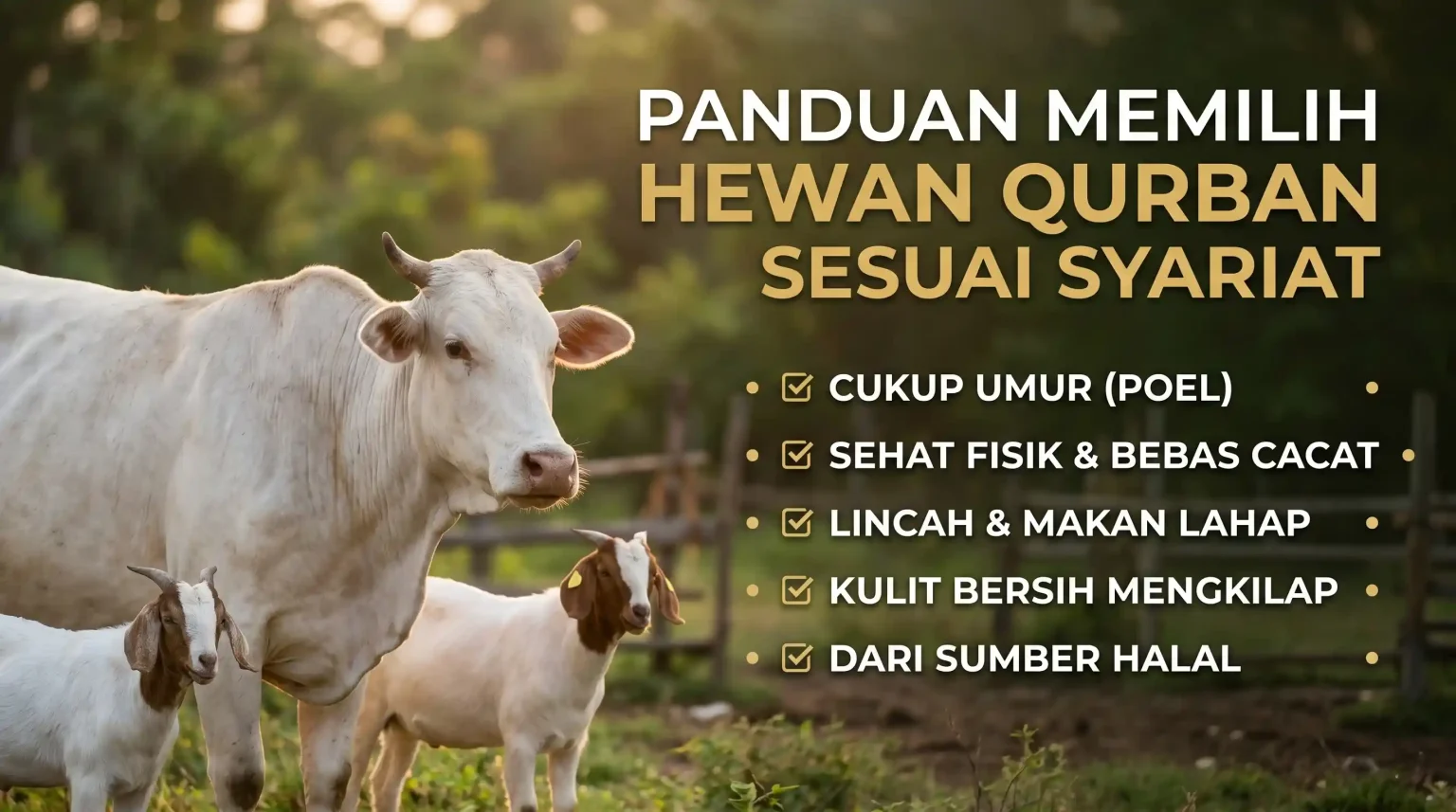 Memilih Hewan Qurban Sesuai Syariat
